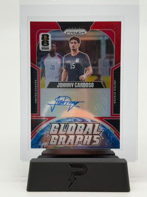 2026 Panini Prizm World Cup Johnny Cardoso Global Graphs Auto 37/49