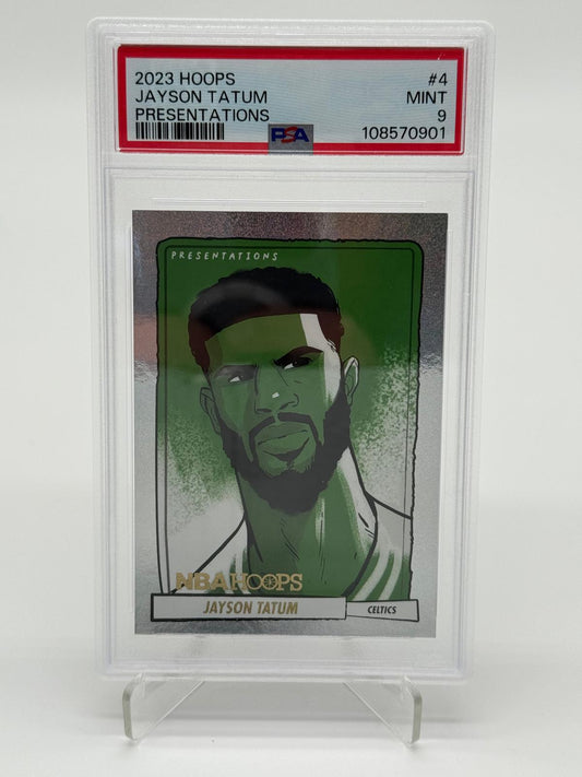 2023 Panini Hoops Jayson Tatum Presentations PSA 9
