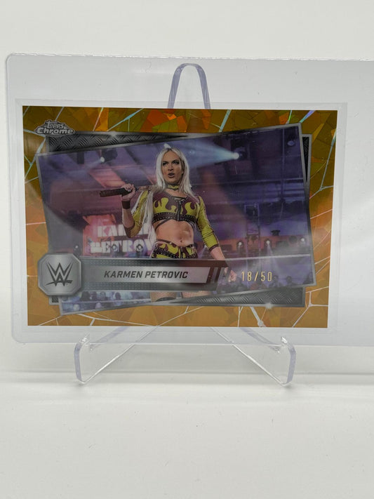 2025 Topps Chrome WWE Sapphire Karmen Petrovic /50