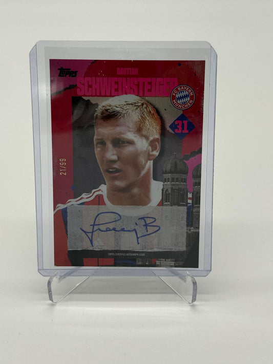 2025 Topps FC Bayern München TS Bastian Schweinsteiger Auto /99