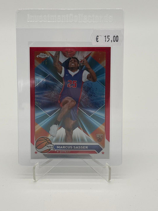 2024 Topps Chrome Basketball Marcus Sasser RC /5
