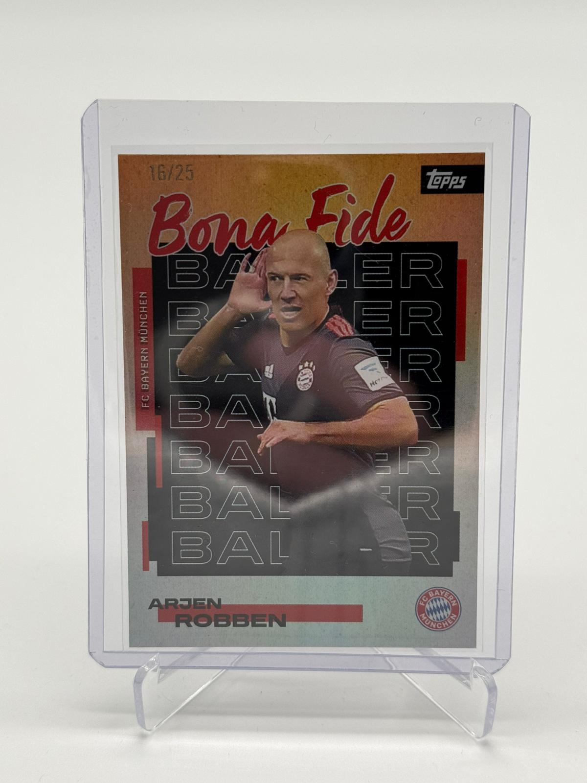2025 Topps FC Bayern Teamset Arjen Robben Bona Fide 16/25