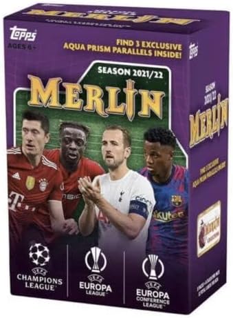 2021-22 Topps Merlin Chrome UCL Blaster Box (SEALED)