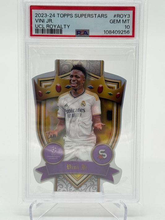 2023-24 Topps Superstars Vini Jr. UCL Royalty PSA 10