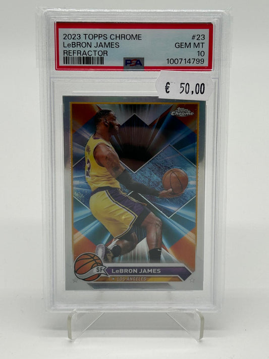 2023 Topps Chrome LeBron James Refractor PSA 10