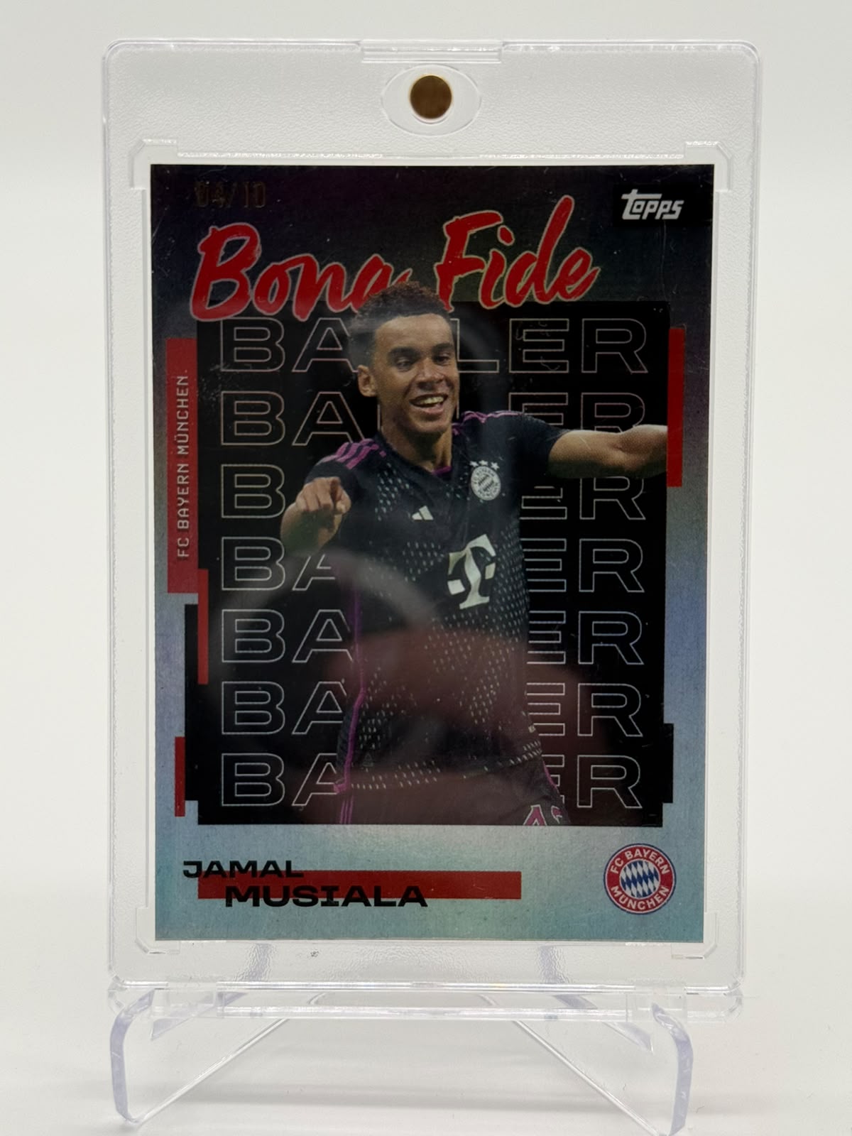 2025 Topps FC Bayern München Teamset Jamal Musiala Bona Fida Baller 04/10