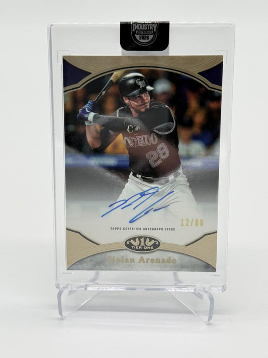 2026 Topps Industry Conference - 2020 Topps Tier Nolan Arenado On Card Auto 12/80