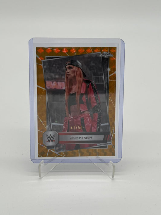 2025 Topps Chrome WWE Becky Lynch /50