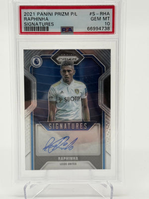 2021 Panini Prizm PL Raphinha Auto PSA 10
