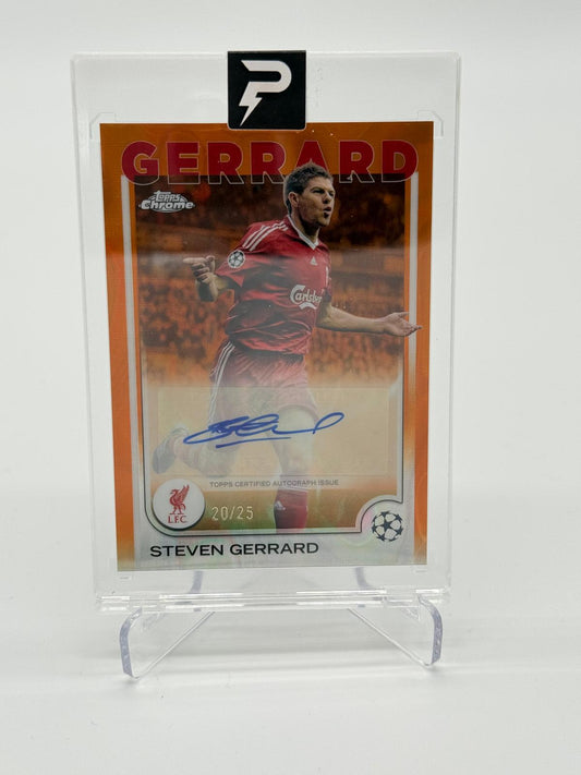 2024-25 Topps Chrome UCC Steven Gerrad Auto /25