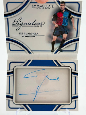 2024-25 Panini Immaculate Soccer Pep Guardiola Signature Moves