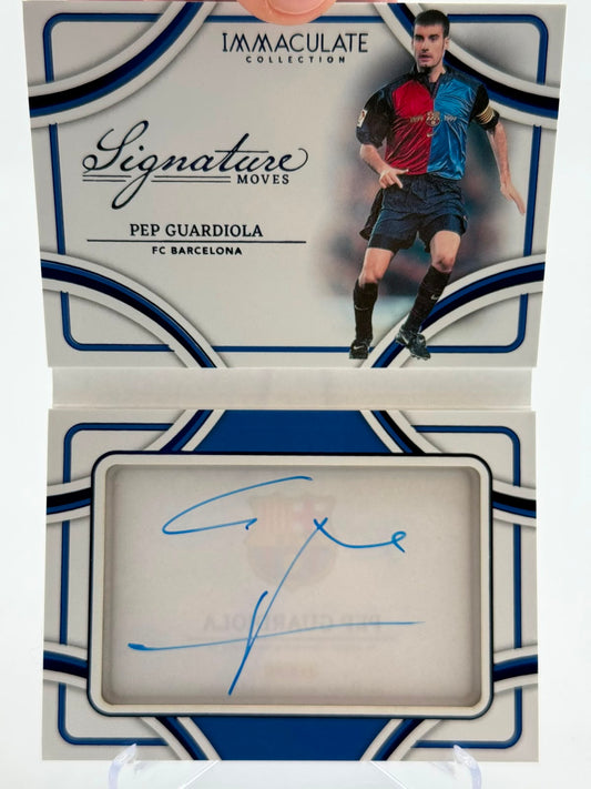 2024-25 Panini Immaculate Soccer Pep Guardiola Signature Moves
