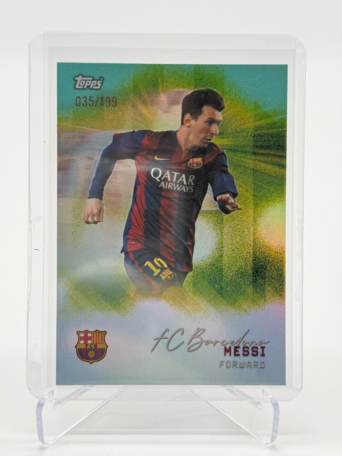 2025 Topps Barcelona Teamset Lionel Messi 035/199