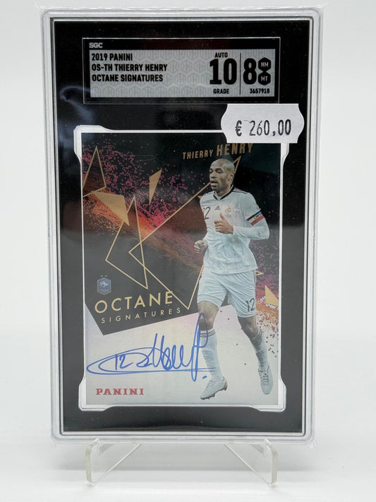 2019 Panini Octane Signatures Thierry Henry SGC 8 Auto 10