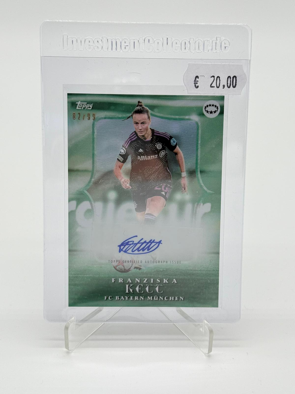 2024 Topps Aitana Bonmati Platinum Franziska Kett Auto /99