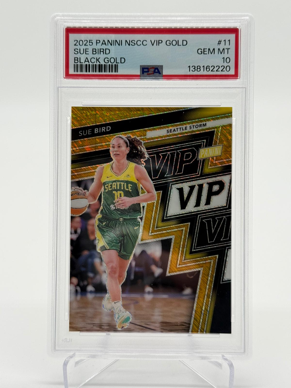 2025 Panini NSCC VIP Gold Sue Bird Black Gold 3/5 PSA 10