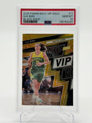 2025 Panini NSCC VIP Gold Sue Bird Black Gold 3/5 PSA 10