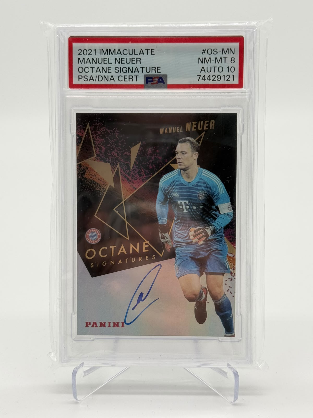 2021 Panini Immaculate Manuel Neuer Auto PSA8/10