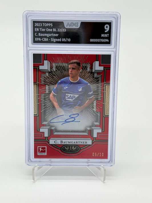 2023 Topps Tier One BL Christoph Baumgartner Auto /10 AOG 9