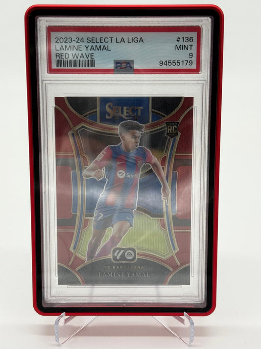 2023-24 Select La Liga Lamine Yamal Red Wave /65 PSA 9