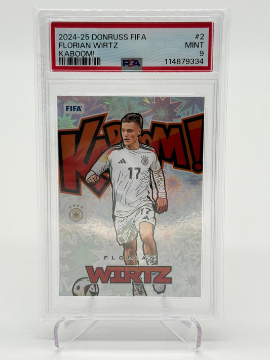 2024-25 Panini Donruss FIFA Florian Wirtz Kaboom! PSA 9