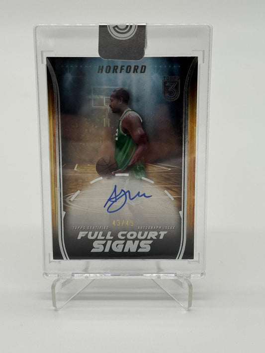 2024 Topps Three Basketball Al Horford Full Court Signature /49
