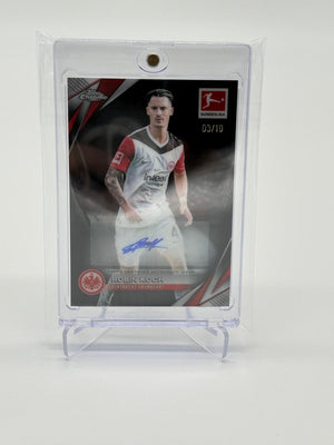 2024-25 Topps Chrome Bundesliga Robin Koch Black Auto 03/10