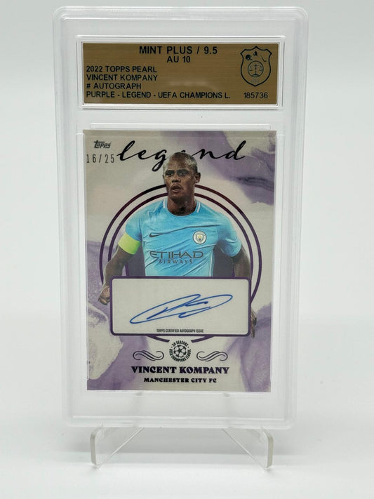2022 Topps Pearl Vincent Kompany Legend Auto /25 GSG 9,5 Auto 10