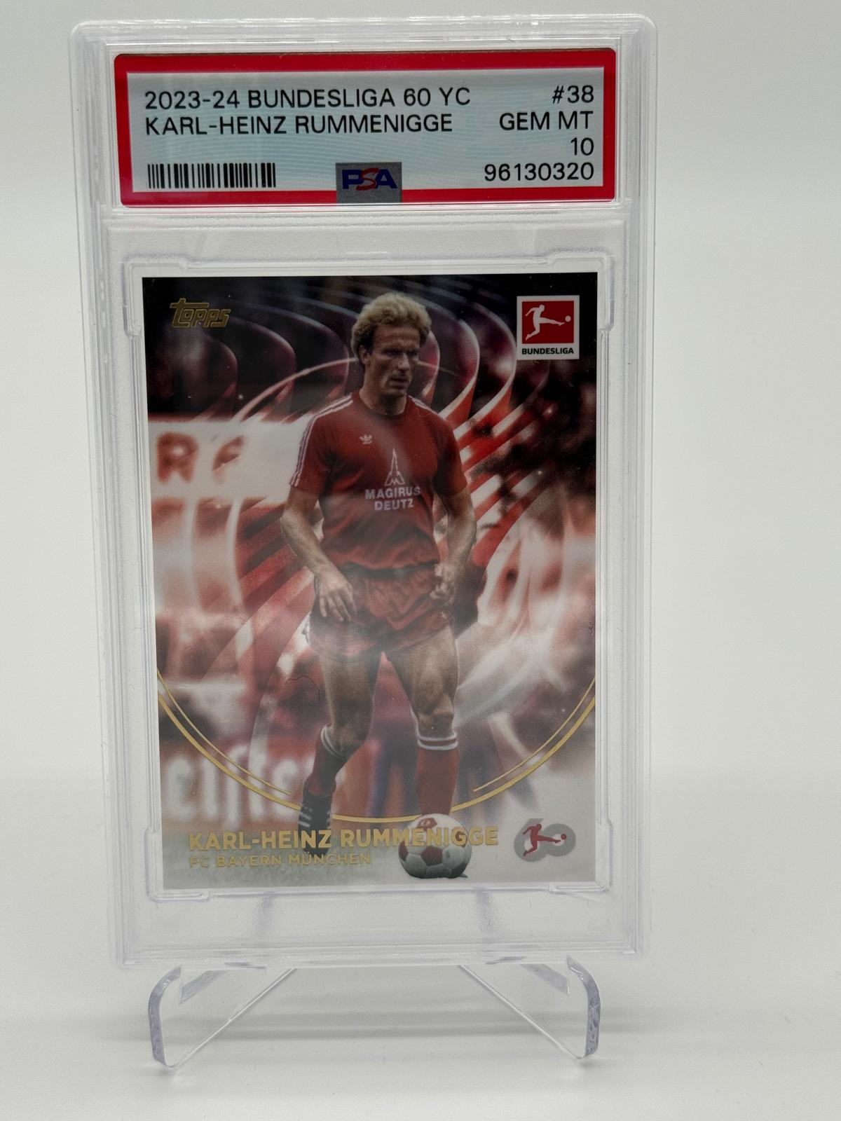 2023-24 Topps 60 YC Bundesliga Karl Heinz Rummenigge PSA 10