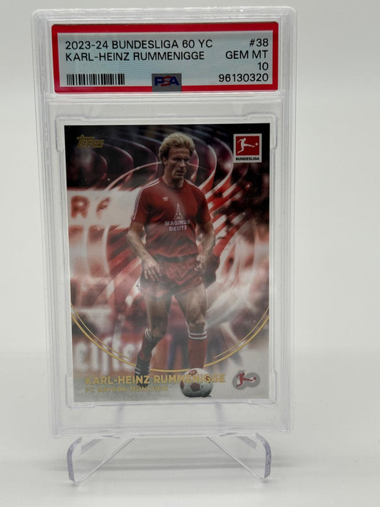 2023-24 Topps 60 YC Bundesliga Karl Heinz Rummenigge PSA 10