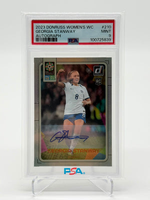 2023 Panini Donruss Womens Georgia Stanway RC Auto PSA9