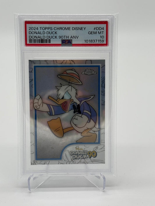 2024 Topps Chrome Disney Donald Duck 90th #DD4 PSA 10