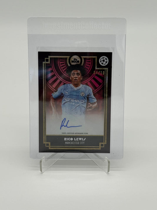 2023 Topps Deco Rico Lewis Auto /10 Red