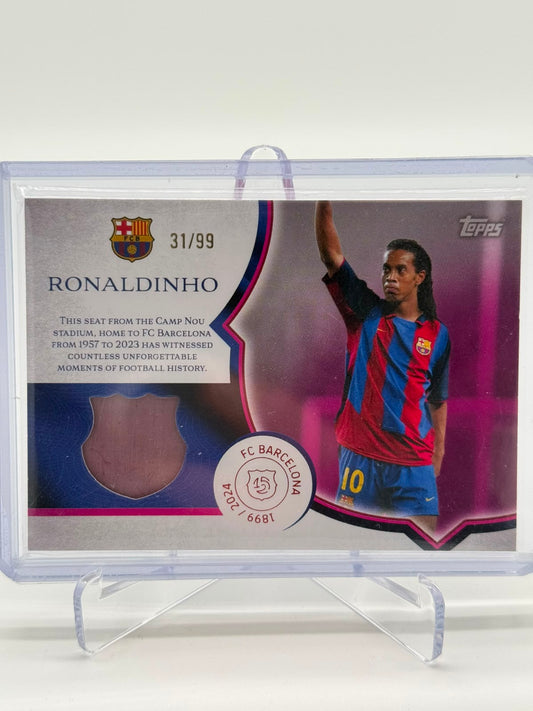 2025 Topps FC Barcelona Teamset Ronaldinho Relic 31/99