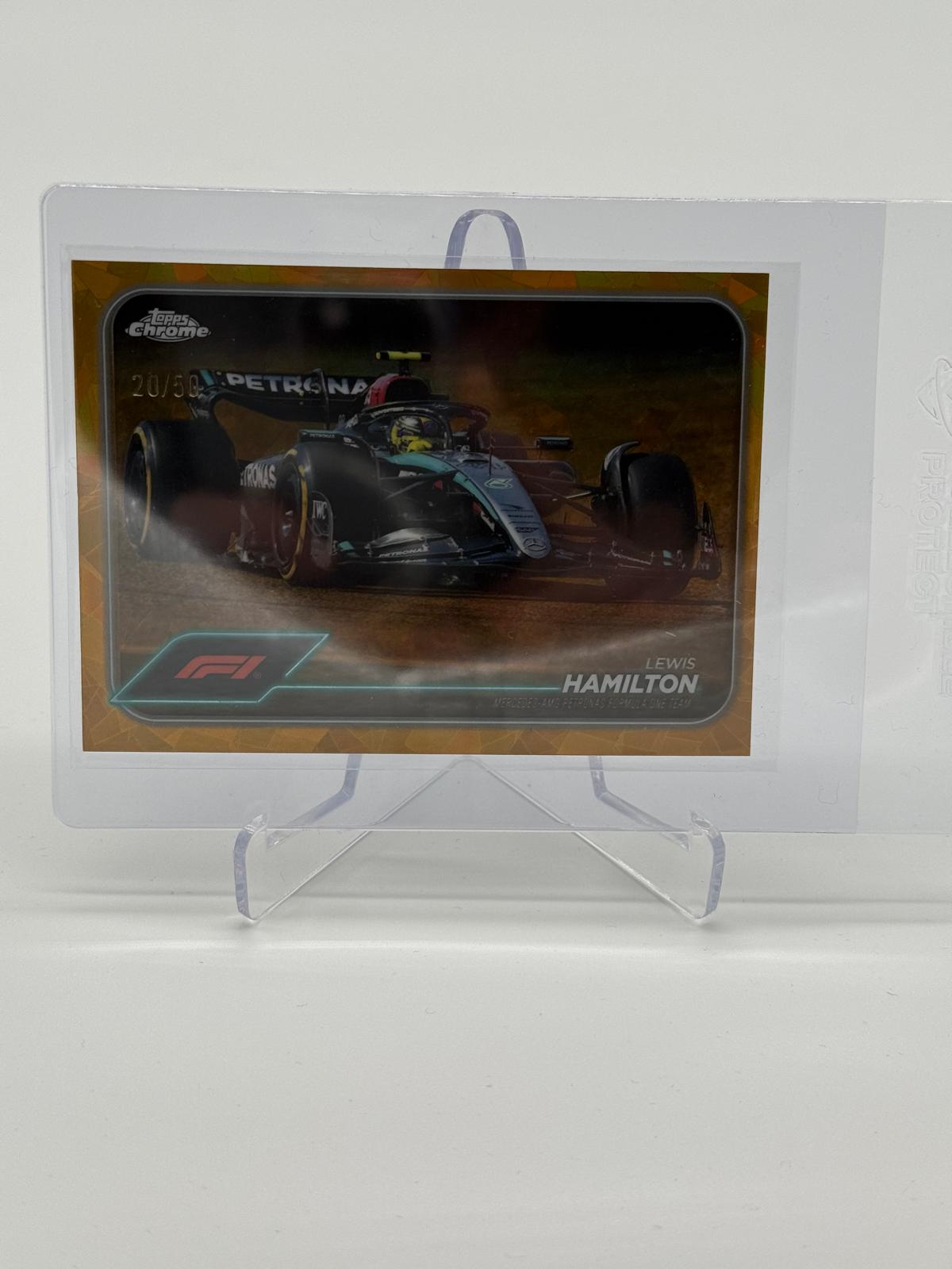 2024 Topps Chrome F1 Lewis Hamilton 20/50 Gold Sapphire #78