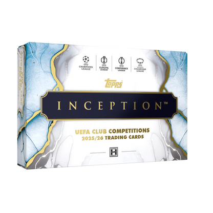 1x Case Break 2025-26 Topps UCC Inception Hobby Box #1 – 8 Hobby Boxen mit Autogramm- und Parallelkarten