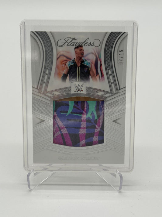 2024 Panini Flawless WWE Grayson Waller Jumbo Memorabilia /15