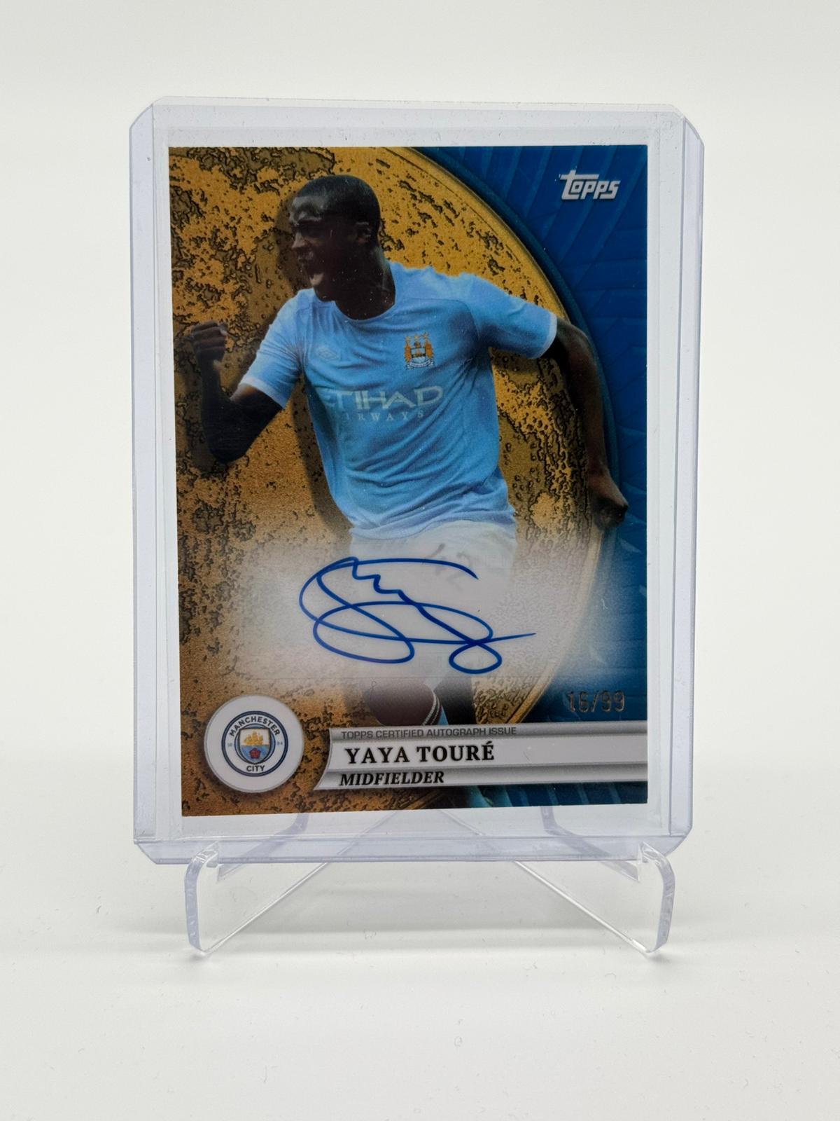 2024 Topps Blue Moon Manchester  Yaya Toure Autogramm 16/99