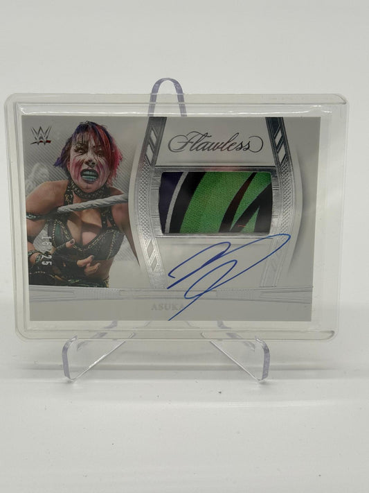 2024 Panini Flawless WWE Asuka Patch On Card Auto 15/25