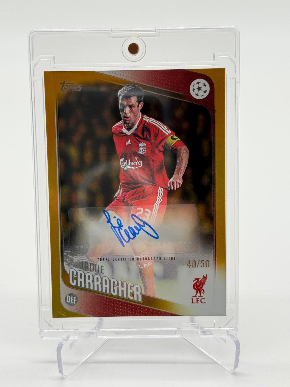 2026 Topps Flagship UCC Jamie Carragher Autogramm 40/50
