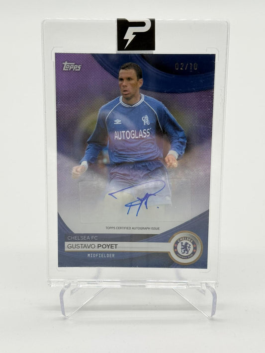 2024 Topps FC Chelsea Team Set Gustavo Poyet Auto 02/10