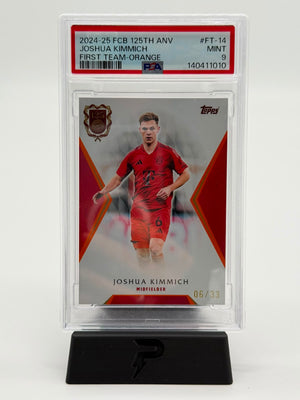 2024-25 Topps Fc Bayern 125 Jahre Joshua Kimmich 06/33 PSA 9 POP 1