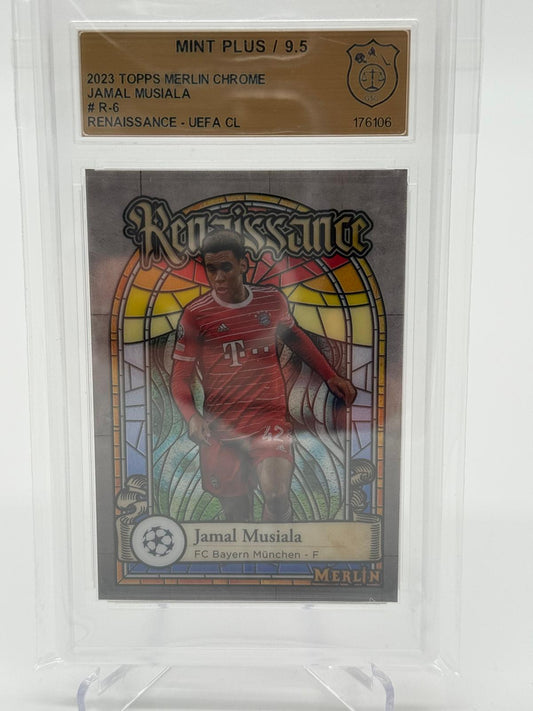 2022-23 Topps Merlin Chrome Jamal Musiala Renaissance GSG 9,5
