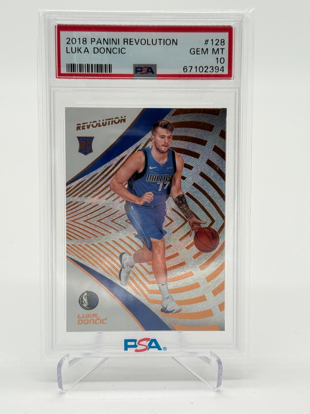 2018 Panini Revolution Luka Doncic RC PSA 10