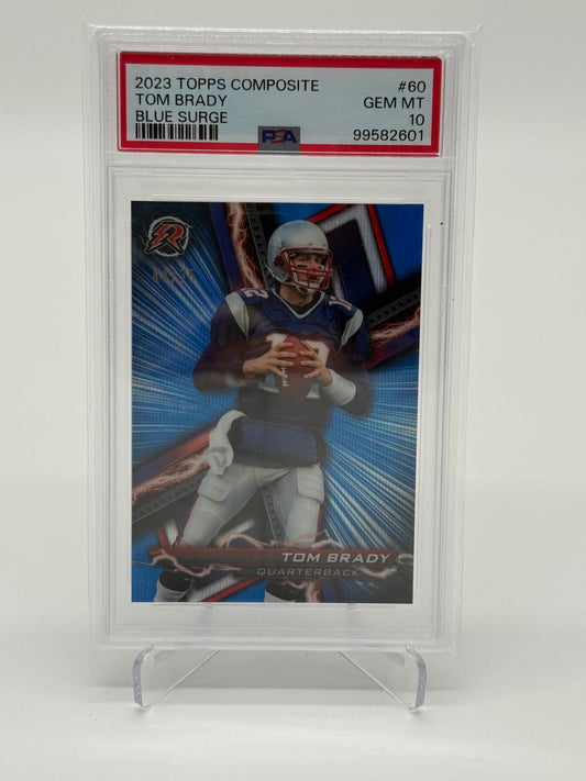 2023 Topps Composite Tom Brady /75 Blue Surge PSA 10