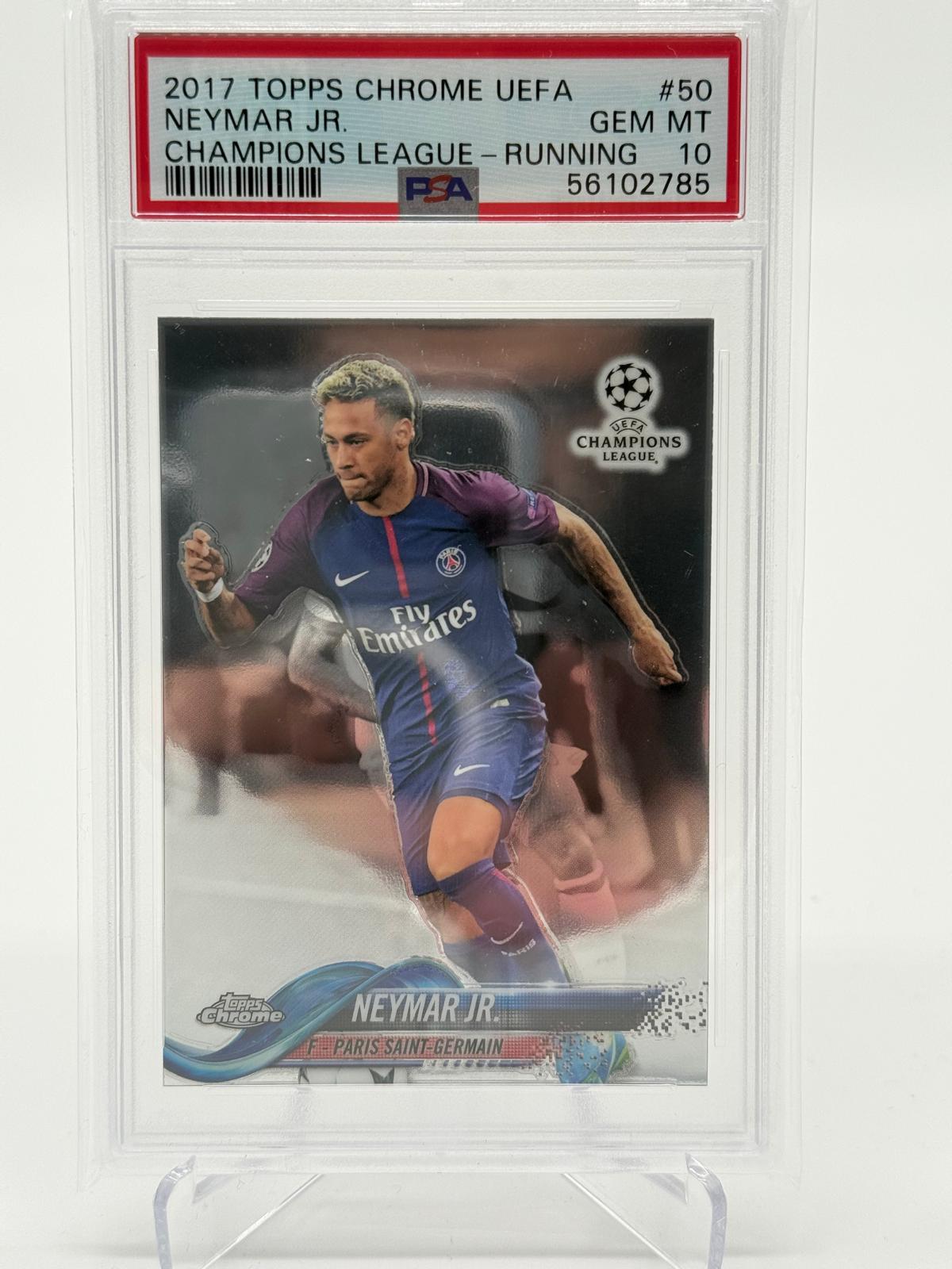 2017 Topps Chrome UCL Neymar Jr. PSA 10