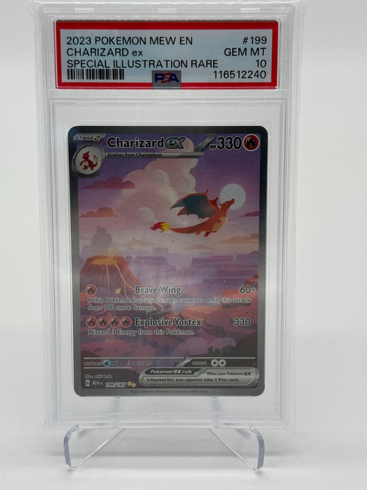 2023 Pokemon Mew EN Charizard EX Special Illustration Rare PSA 10