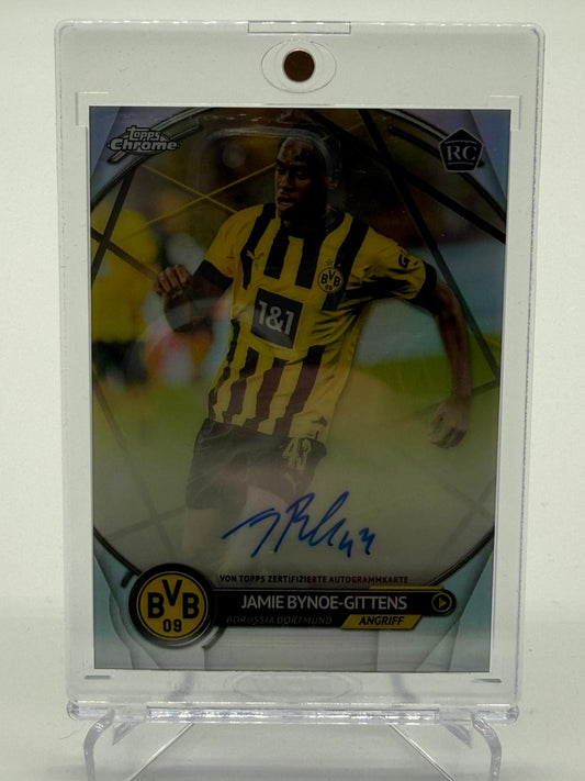 2023 Topps Chrome Jamie Bynoe-Gittens RC Auto 12/49