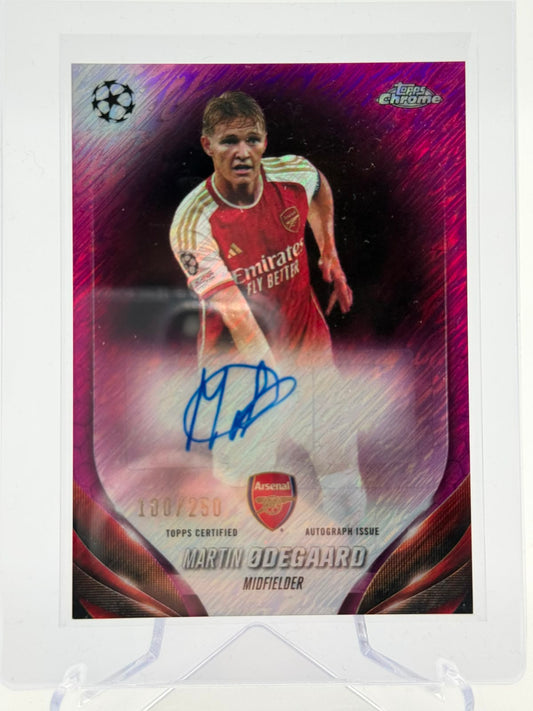 2024 Topps Chrome UCC Martin Odegaard Auto 100/250