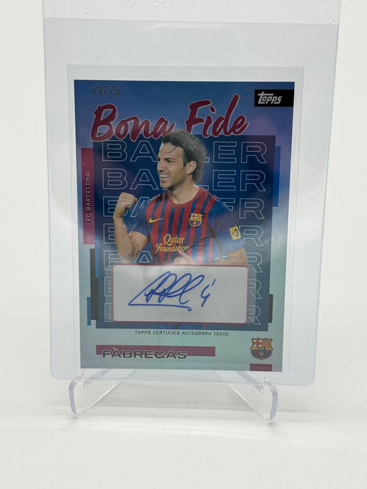 2025 Topps Barcelona TS Fabregas Auto /75